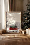 One Piece Real Raw Wooden Framed New Year Themed Painting - Model 73