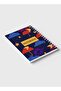 دفتر ملاحظات حلزوني مع غلافين أمامي وخلفي صلبين بتصميم مظلات مطرية وليلية - 6