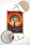 One Piece Real Raw Wooden Framed Mosaic Themed Painting - Model 15 - 4