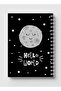 دفتر ملاحظات حلزوني مع غلافين أمامي وخلفي صلبين بتصميم Moon Hello World - 5