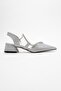 Women's High Heel Shoes Silver Glitter - 2