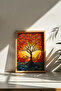 One Piece Real Raw Wooden Framed Mosaic Themed Painting - Model 5 - 3