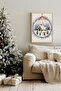 One Piece Real Raw Wooden Framed New Year Themed Painting - Model 65 - 2