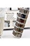Foldable 6-Tier Shoe Rack Organizer with Doors Clear Plastic Expandable Shoe Box Cabinet for Home - 5