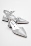 Women's High Heel Shoes Silver Wavy