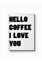 دفتر ملاحظات حلزوني مع غلافين أمامي وخلفي صلبين بتصميم Hello Coffee - 5