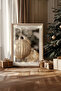 One Piece Real Raw Wooden Framed New Year Themed Painting - Model 81