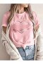 Women's Printed T-Shirt - Heart Pattern |   Casual Stylish and Romantic Style