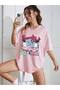 Women's Oversize T-Shirt - Beach Club Malibu California Printed |   Colorful and Fun Summer Fashion