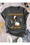 "Women's Printed T-Shirt'Everything Hurts and I'M Tired' Funny Duck Pattern |   Fun and Sports Style"