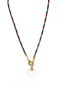 Mi̇o Colorful Drawn Natural Stone Necklace - 2