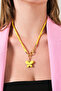 Mi̇o Colorful Drawn Natural Stone Necklace - 2