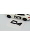 D4 Small Size Black Luggage Lettering Logo Compatible with Volvo - 4