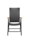 9 Piece Garden Dining Set Black and Brown - 4