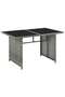10 Piece Garden Lounge Set with Cushions Poly Rattan Grey - 6
