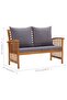 Garden Lounge Set | Dark grey | Solid acacia wood with an oil finish - 3
