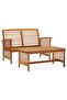 Garden Lounge Set | Brown | Solid acacia wood | Medium | Durable