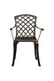 3 Piece Bistro Set Cast Aluminium Bronze - 2