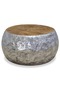 Coffee Table Aluminium Teak 60x60x30 cm - 5