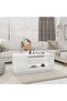 Coffee Table High Gloss White 102x55x43 cm Engineered Wood