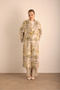 Patterned Linen Top Coat