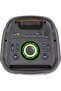 Party Speaker (EPS1022), Black - 80W Bluetooth Speaker with Built-In Disco Lights, MIC/Guitar - 5