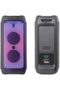 Party Speaker (EPS1022), Black - 80W Bluetooth Speaker with Built-In Disco Lights, MIC/Guitar - 4