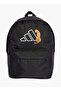 Logo Print School Backpack with Adjustable Straps and Zip Closure - 15x31x44 cms