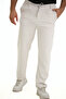 Double Fabric a Quality Baggy Straight Leg Trousers - 3