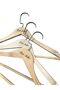 Natural Wooden Hanger Clothes and Shirt Hanger Luxury Hook 12 Pieces - 3