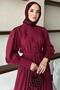Camellia Dress Burgundy