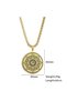 Lotus Symbol Gem Stainless&Tarnish Steel Pendant Necklace High Quality - 4