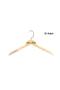 Wooden Hanger Shoulder Flocking Form Clothes and Shirt Hanger Luxury Hook Form Natural Color 12 Pieces