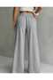 Women's Seasonal Loose Wide Leg High Waist Navy Blue Sweatpants-Asel01 - 5