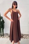 Aerobin Fabric Long Dress with Adjustable Straps - Anti-Sweat Loose Maxi Size - 4