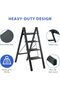 ® 4 Step Ladder Folding Ladder with Anti-Slip Pedal Folding Step Stool Portable Lightweight Fo - 7
