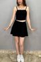 Women's Backless Blouse-Shorts Set - 5