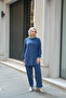 Women's Piece Detail Double Suit Indigo Blue - 5