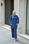 Women's Piece Detail Double Suit Indigo Blue - 3