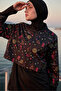 Women's Prism Neon Parachute Fabric Fully Covered 3-Piece Hijab Swimsuit Set - 6