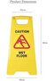 YU WELL Foldable Wet Floor | Cleaning in Progress| No Parking Sign Board (Wet Floor) - 3