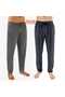 Men's Cotton Anthracite Plaid & Anthracite 2-Piece Single Bottom Pajamas - Seasonal Pajama Bottoms