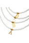 Colier de perle cu litere - M - 4
