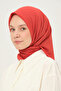 Plain Chiffon Square Scarf Orange Non-Slip Breathable Fabric 90X90 cm - 5