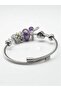 Adjustable Charm Bracelet with Purple Bee Figure - 3