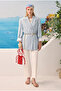 Modal Loose Cut Blazer Jacket Baby Blue - 3