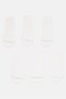 Men 6 Pairs Brand Logo No Show Socks, White - 4