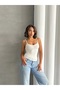 Women's Rope Strap Gathered Detailed Viscose Camisole Tank Top