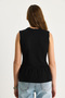 Women's Black Crew Neck Peplum Knitwear Top 20251019 - 7