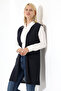 Women's Navy Blue Seasonal Knitwear Vest - 2